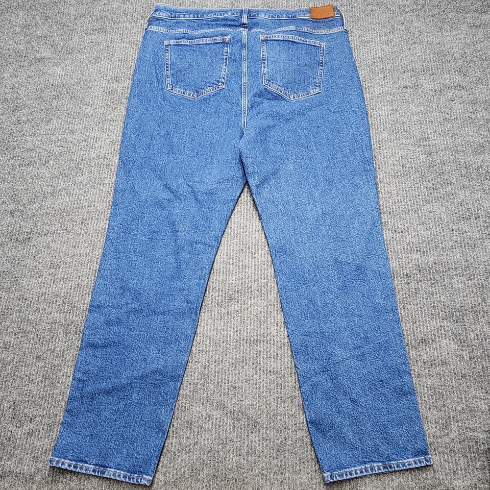 J.Crew Classic Straight Jeans Womens 35x30 Blue Medium Wash Stretch Denim Pants - Picture 5 of 11